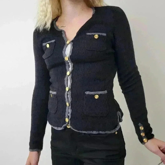 Trina Turk Vermouth Wool Cardigan -  S - Picture 8 of 9